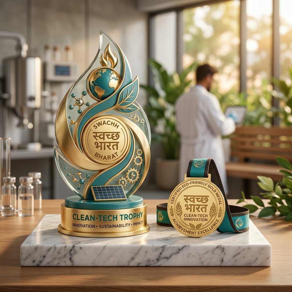 Swachh Bharat Clean-Tech Trophy & National Bio-Innovation Seal