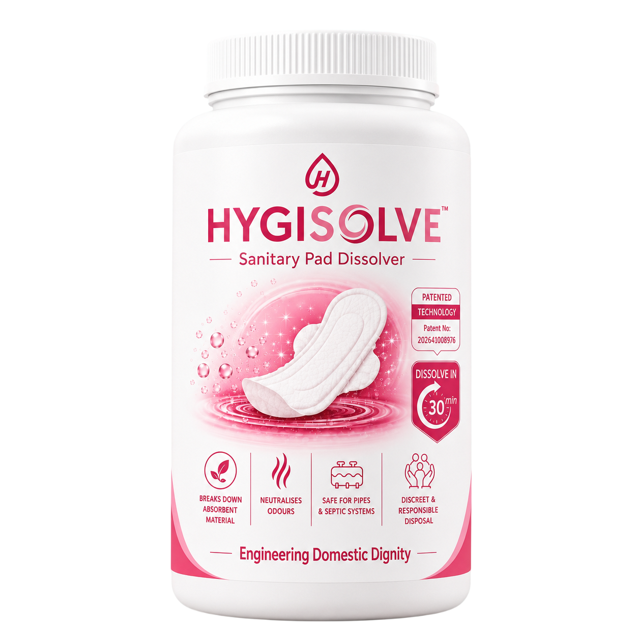 HYGISOLVE Sanitary Pad Dissolver